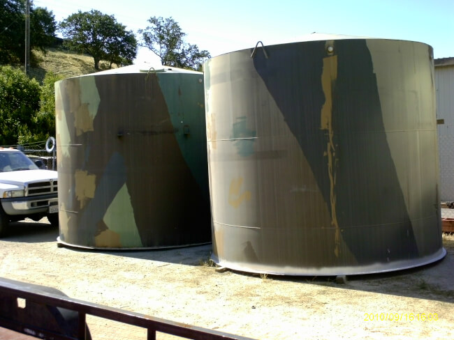galvanized water tanks Northern California